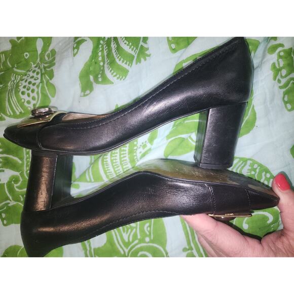 Massimo Baldi Women's Blk Career Pump Size 40 or 9M Made In Italy Leather - Picture 4 of 16